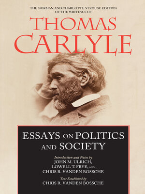 cover image of Essays on Politics and Society